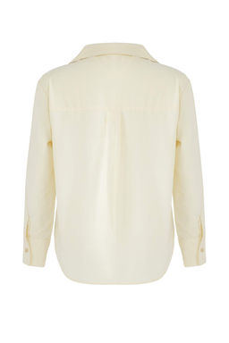 Ozel Koleksiyon Tas Yaka Detayl? Dusuk Omuz Gomlek TWOAW26GO00035 - Trendyolmilla фото 6