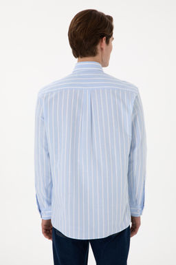 Erkek Mavi Uzun Kollu G_mlek Sepette S_rpriz _ndirim - U.s. polo assn фото 5