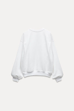 MINIMALIST SLOGAN SWEATSHIRT - Zara фото 9