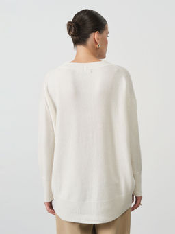 Джемпер из кашемира 1121 кремовый