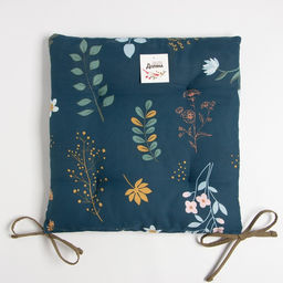 Сидушка на стул Доляна Twilight forest 42х42 см, 100% хлопок, рогожка 164 г/м2  фото 4