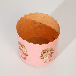 Цена за 2000 шт. Форма для выпечки кулича бумажная Деко-про «Совушки», одноразовая, 7×6 см, МИКС