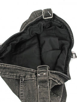 Сумка женская текстиль JN-76-8182, 1отд, плечевой ремень, черный jeans SALE 261810 - Bobo фото 3