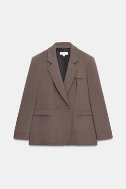 DOUBLE-BREASTED BLAZER WITH SHOULDER PADS - Zara фото 6