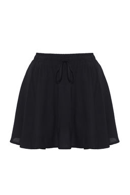 TRENDYOLMILLA Siyah Rahat Kesim Yumusak Mini Dokuma Etek Gorunumlu Sort TWOSS25SR00020  фото 6