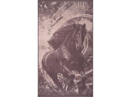 Полотенце махровое 6с103.412ж1 Бег времени(т.с.мальв1) 50х90см