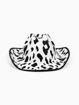 Карнавальная шляпа пятнистая чёрно-белая р-р 56-58