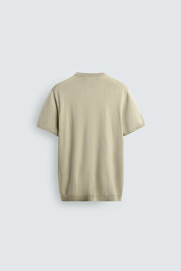 CAMISETA PUNTO REGULAR FIT B?SICO / Verde claro - Zara фото 7