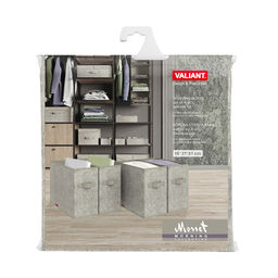 Короба стеллажные, без крышки, 15*31*31 см, набор 4 шт., MONET MORNING, шт - Valiant фото 7