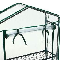 Парник-стеллаж, 2 полки, 93×22×69 см, металлический каркас d=12 мм, чехол плёнка 80 мкм, Greengo