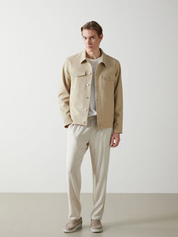 Slim Fit G?mlek Yaka Erkek Ceket