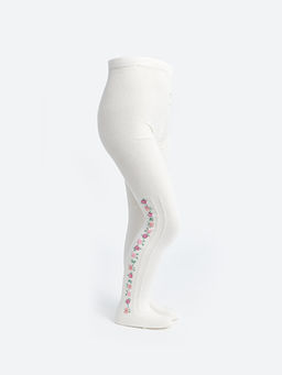 Desenli K?z ?ocuk K?lotlu ?orap 2li