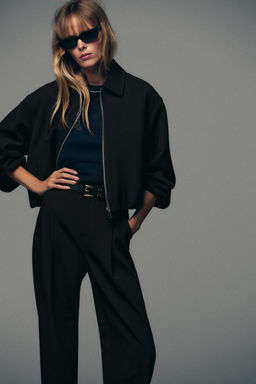 PUFFED BOMBER JACKET WITH ZIP - Zara фото 7