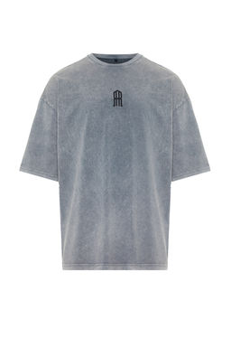 TRENDYOL MAN Gri Oversize/Genis Kesim Eskitme/Soluk Efektli %100 Pamuklu T-shirt TMNSS24TS00146 - Trendyolmilla фото 8