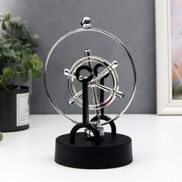 Маятник настольный антистресс «Сфера - колесо», 12×12×20 см