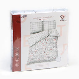 Постельное белье Этель 1.5 сп Xmas cat 143*215 см, 150*214 см, 70*70 см - 2 шт  фото 23