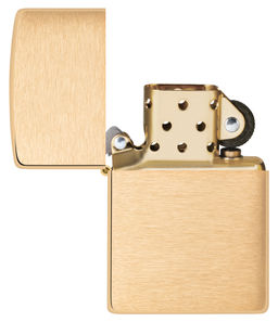 Зажигалка ZIPPO с покрытием матовая латунь | Brushed Brass 204B  фото 4