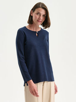 Bisiklet Yaka Kad?n Triko Kazak