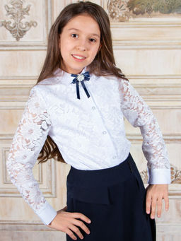 Блузка для девочки длинный рукав Соль&Перец фото 3