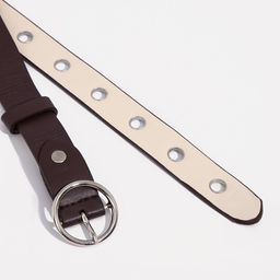 Ремень женский, ширина 2,5 см, винт, пряжка метал, люверсы, цвет коричневый - Simaland фото 2