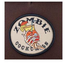 Бейсболка DJINNS арт. HFT Food Zombie (коричневый / красный)