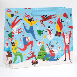 Пакет ламинированный горизонтальный Веселье, ML 27 23 11,5 см - Дарите счастье фото 3