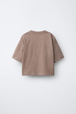 CAMISETA ESTRELLAS BRILLO / Tierra - Zara фото 4