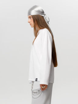 КБ 302925/белый лонгслив (футболка дл.рукав) подр