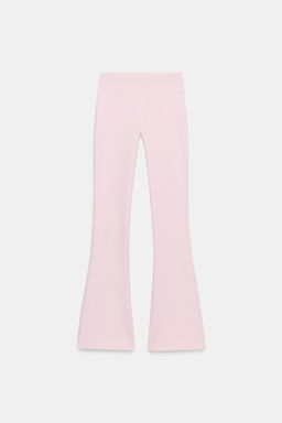 PANTAL?N FELPA FLARE / Rosa pastel