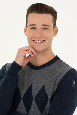 U. S. Polo Assn Мужской темно-синий свитер - U.s. polo assn фото 2