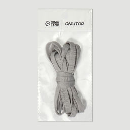 Цена за 5 шт. Шнурки для обуви, пара, плоские, 8 мм, 120 см, серые - Onlitop фото 5