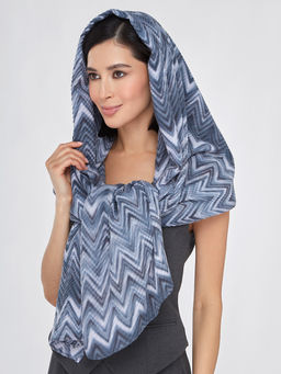 Большой, мягкий, тонкий и очень нежный двусторонний палантин с рисунком