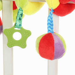 Растяжка - спираль на коляску/кроватку Крошка Я «Слоник яркий», с прорезывателем, от 3 мес.