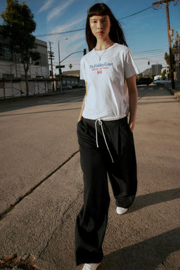 WIDE-LEG TROUSERS WITH DOUBLE WAISTBAND - Zara фото 12