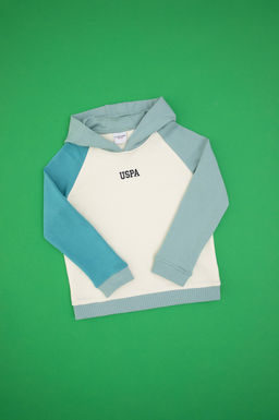 Erkek _ocuk Mint Kap__onlu Sweatshirt