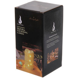 Цена за 4 шт. Сувенир с подсветкой "Свеча - Сияние" 9*15 см (работает от батареек 3 ААА)