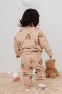 Crockid _ КР 400599/нежный бежевый,милые мишки к413 брюки д/дев яс