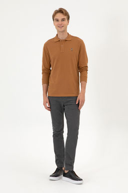Erkek Kahverengi Basic Sweatshirt Sepette S_rpriz _ndirim - U.s. polo assn фото 4