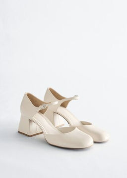 Zapatos de piel de tac?n ancho - H&m фото 5