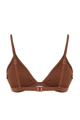 Kahverengi Ucgen Kapl? Bikini Ustu TBESS20BU0268