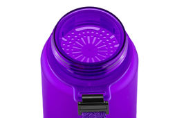 Бутылка для воды 1000 мл 7,8*7,8*28,5 см "Style Matte" с углублениями д/пальцев лаванда