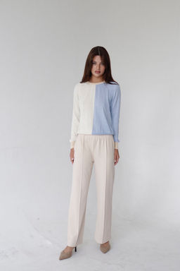 10434 Брюки базовые айвори - Martichelli фото 6