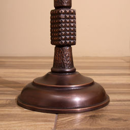 Стол кофейный, 41×41×56 см, алюминий/мрамор