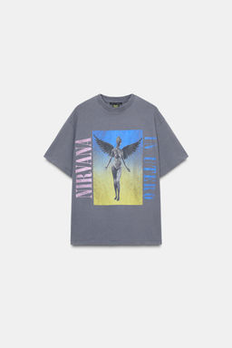 NIRVANA FADED-EFFECT T-SHIRT - Zara фото 4