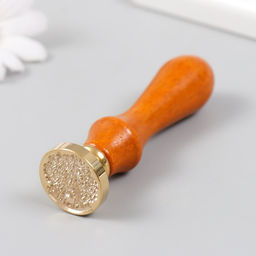 Печать для сургуча с деревянной ручкой "Олень в лесу" 9х2,5х2,5 см