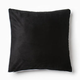 Наволочка декоративная Этель Кант, 45х45, цвет чёрный, велюр (100% пэ)