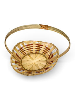 Корзина плетёная для хранения «Ладья», 24×17×8 см, бамбук