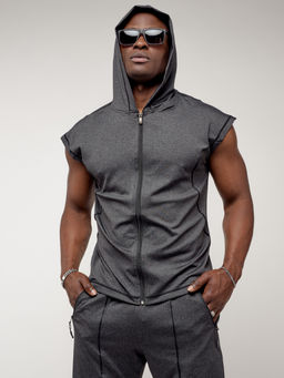 Спортивный костюм летний мужской темно-серого цвета 2262TC - FUYOUKAI фото 13