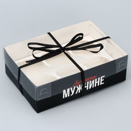 Цена за 5 шт. Коробка для капкейка, кондитерская упаковка, 6 ячеек Самый Лучший, 23?16?7.5 см