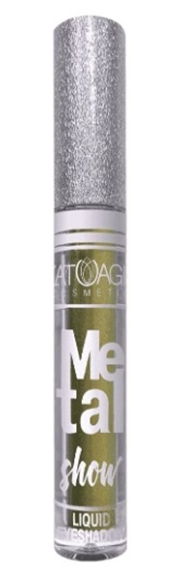 Latuage Тени для век жидкие "Metal show" №717 оливковый